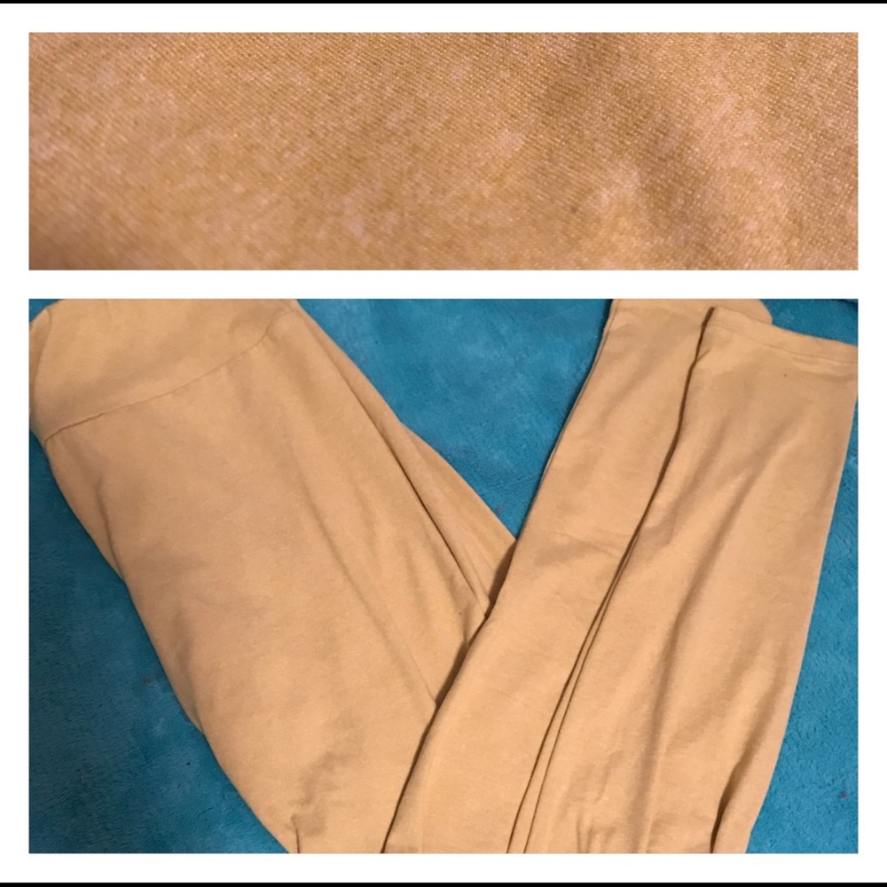 Yellow os lularoe leggings